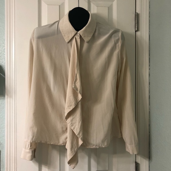 Keepsake Stolen Heart Silk Ruffle Front Blouse - Picture 4 of 13